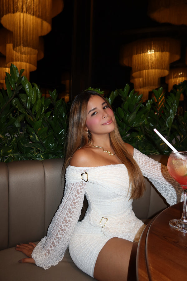 Vestido corto Aura con control de abdomen